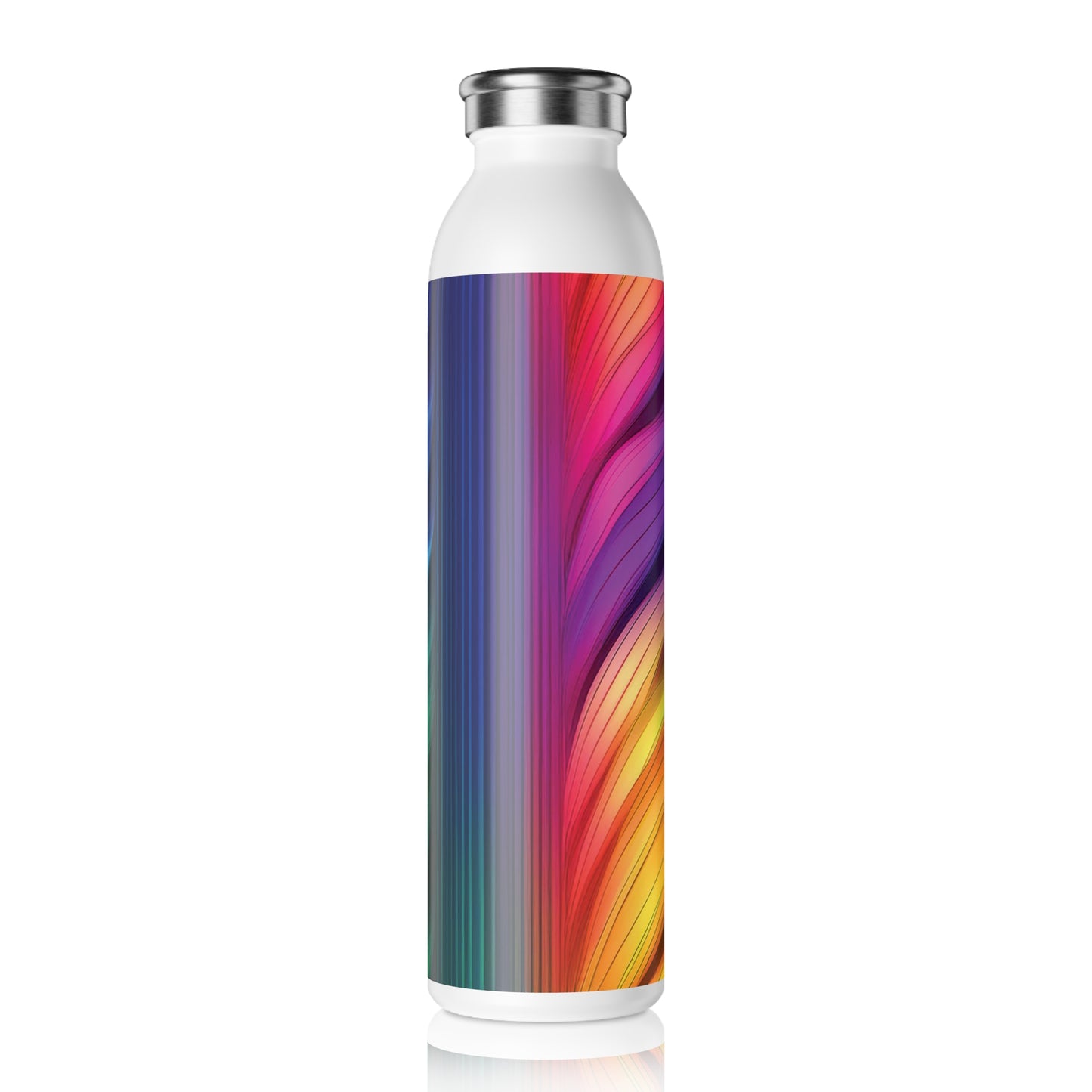 Vibrant Slim Water Bottle - Colorful Design for Active Lifestyles, 20oz