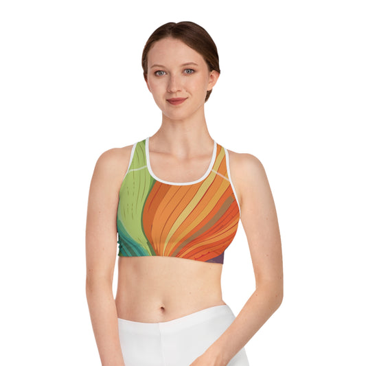 Sports Bra with Abstract prints