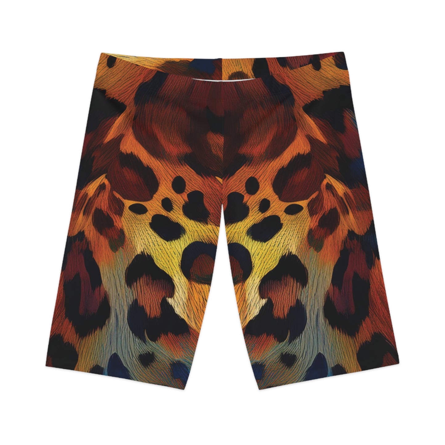 Bike Shorts with Animal prints - Jaguar