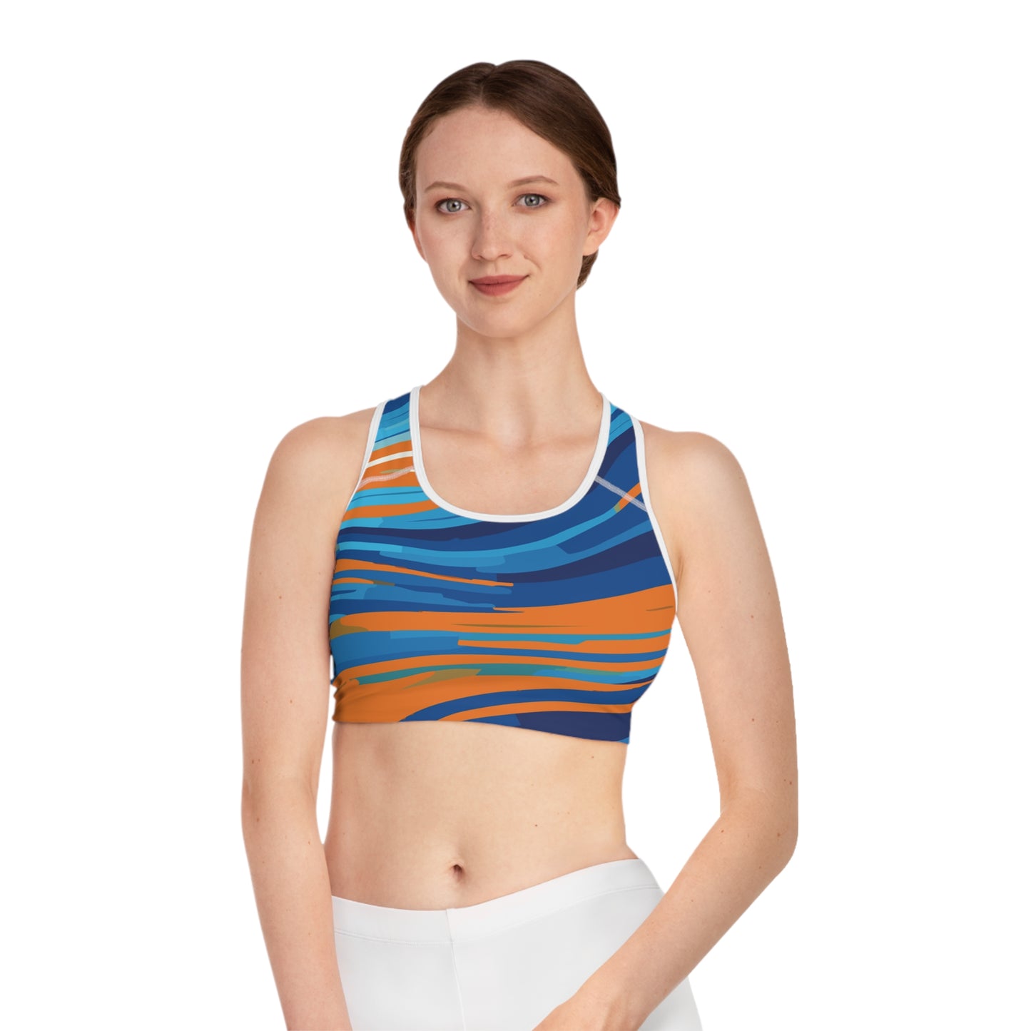 Soutien-gorge de sport avec imprimés abstraits