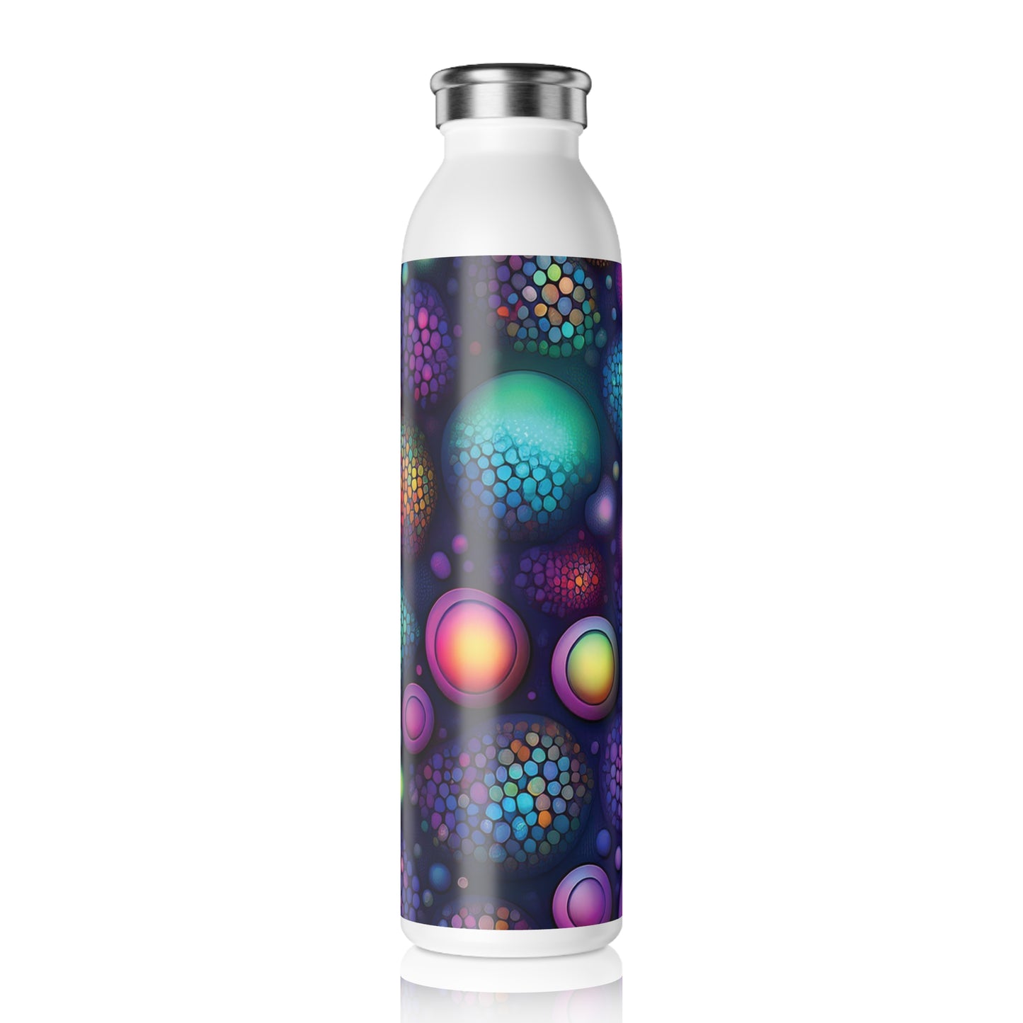 Vibrant Slim Water Bottle - Colorful Design for Active Lifestyles, 20oz