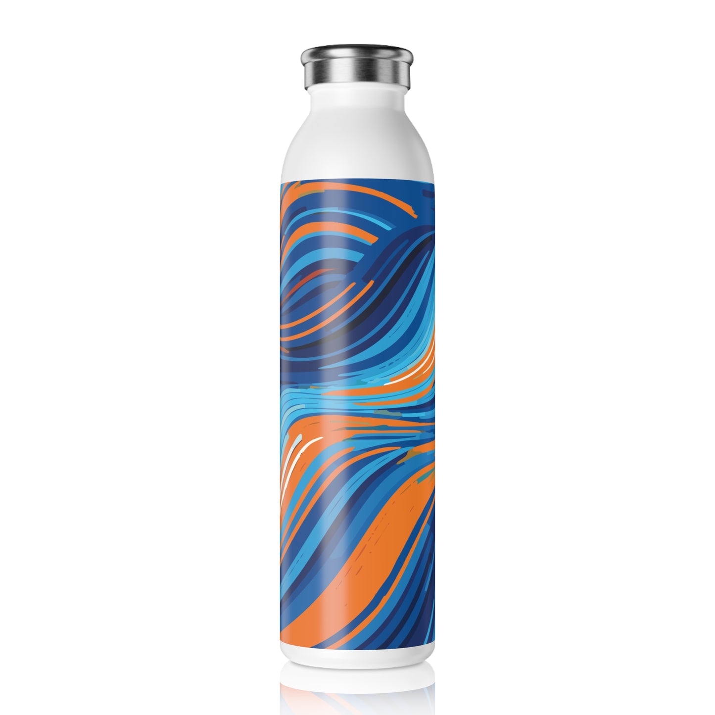 Vibrant Slim Water Bottle - Colorful Design for Active Lifestyles, 20oz