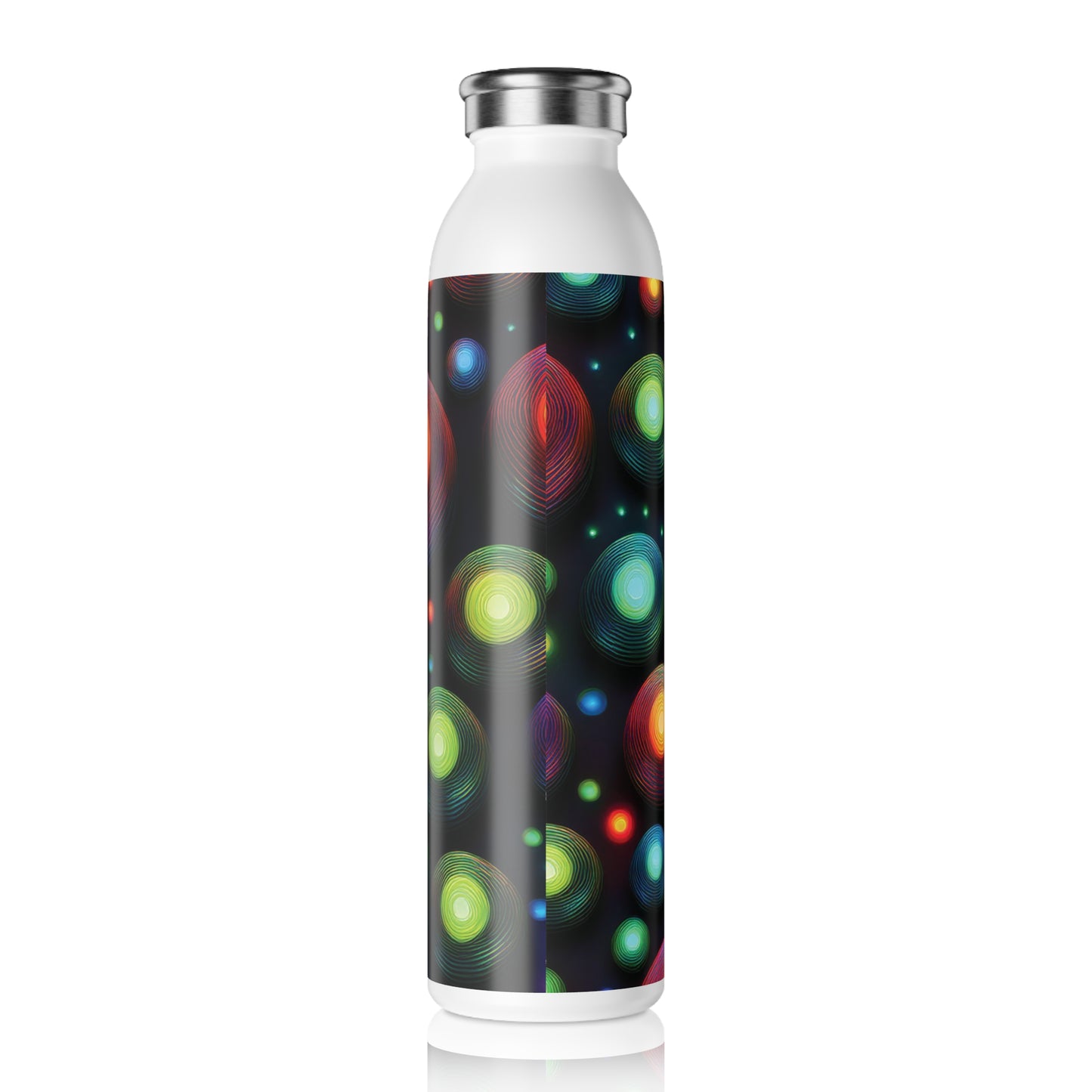 Vibrant Slim Water Bottle - Colorful Design for Active Lifestyles, 20oz