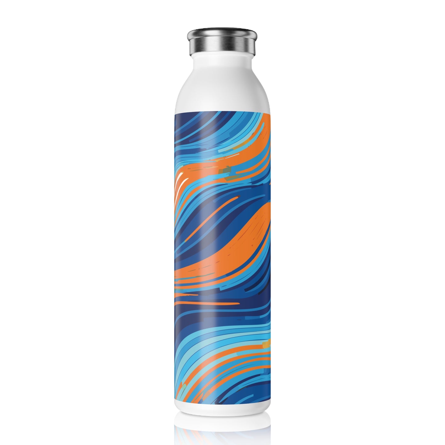 Vibrant Slim Water Bottle - Colorful Design for Active Lifestyles, 20oz