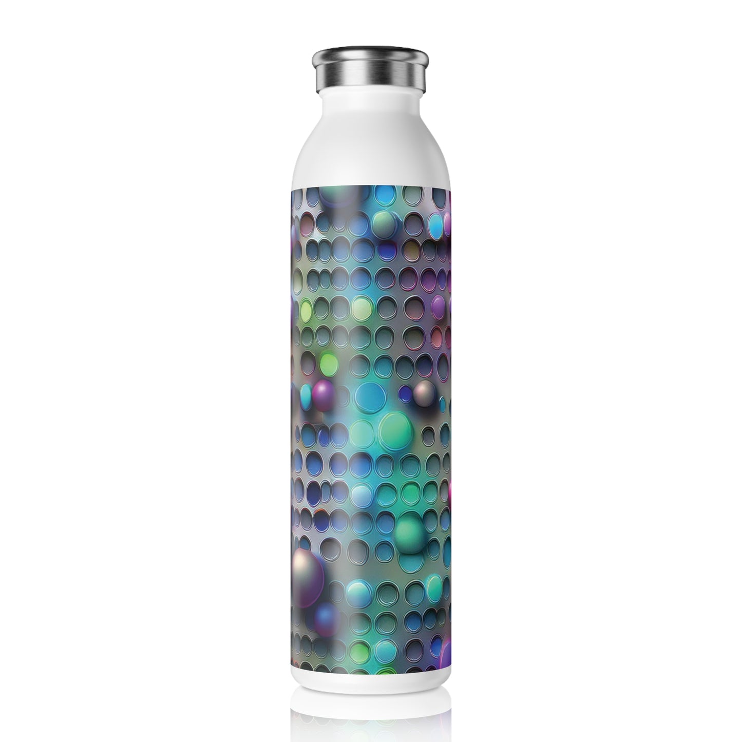 Vibrant Slim Water Bottle - Colorful Design for Active Lifestyles, 20oz