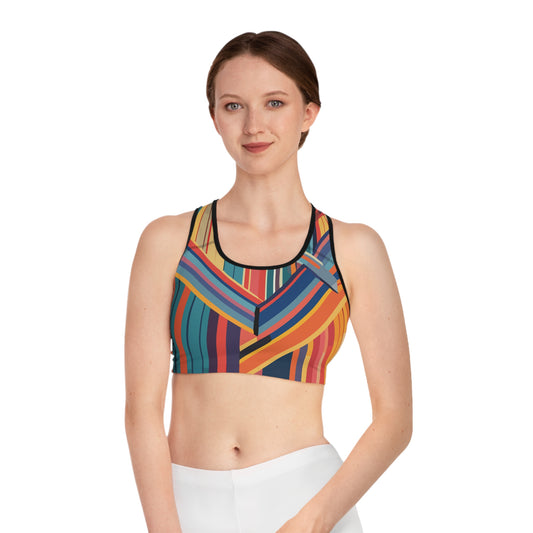 Sports Bra with Abstract prints