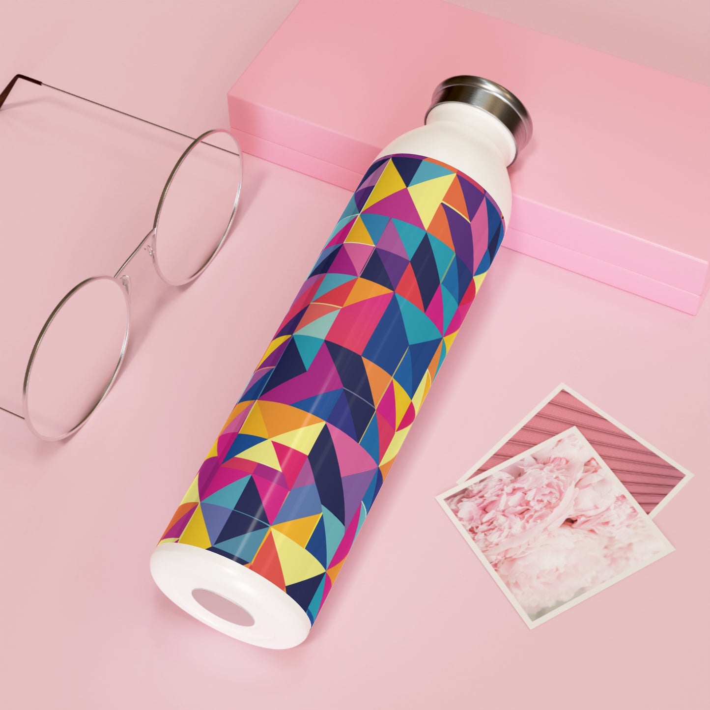 Vibrant Slim Water Bottle - Colorful Design for Active Lifestyles