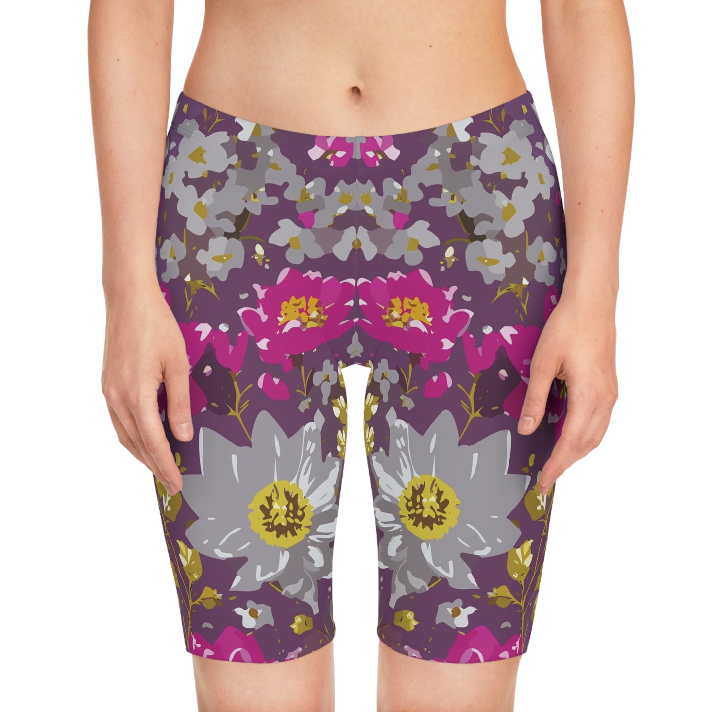 Bike Shorts with Floral prints