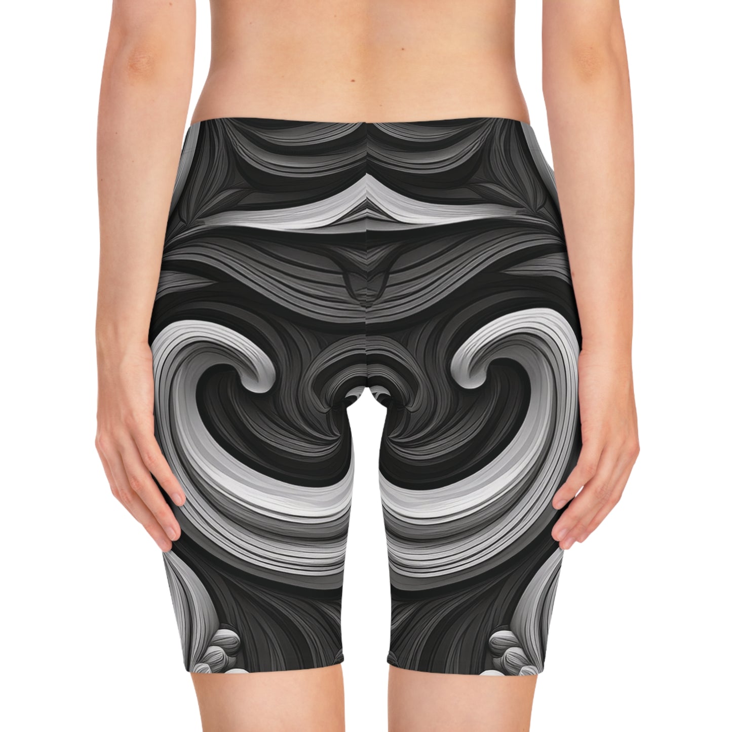 Bike Shorts In Black and White