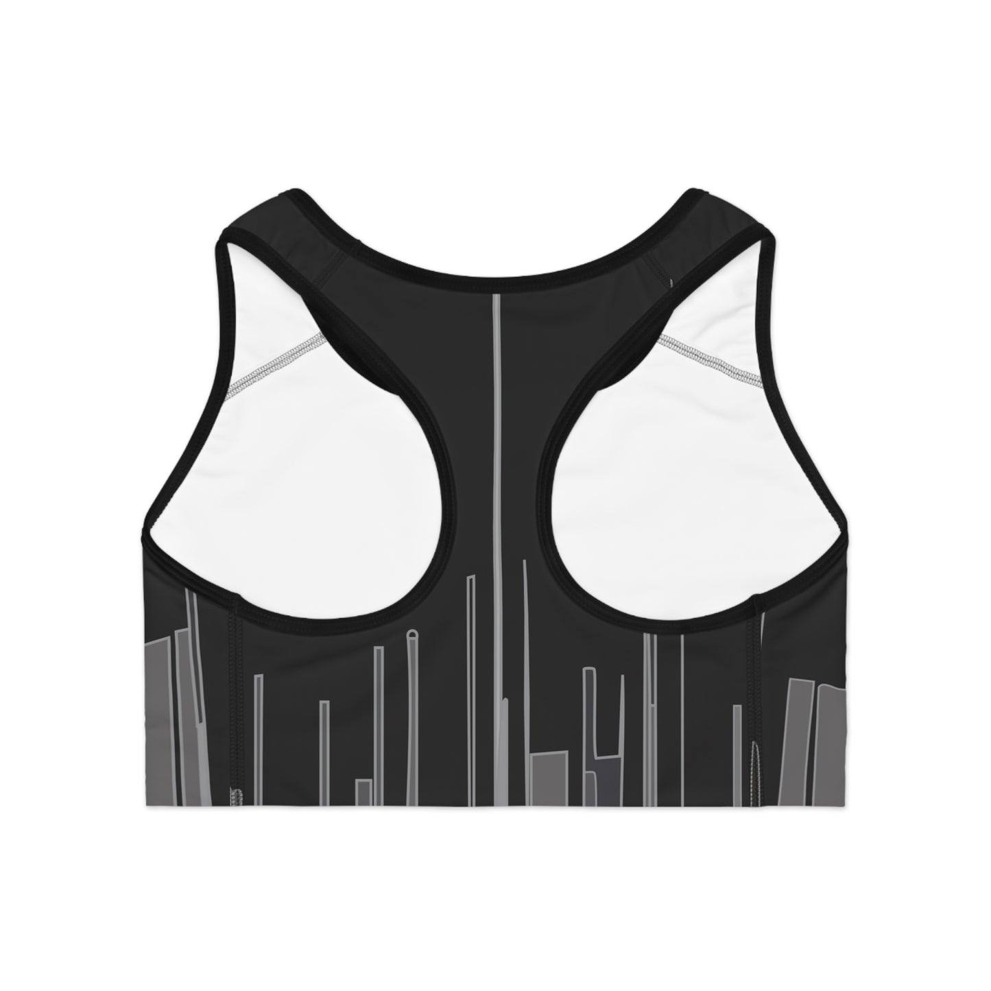 Sports Bra with Stripes and Lines