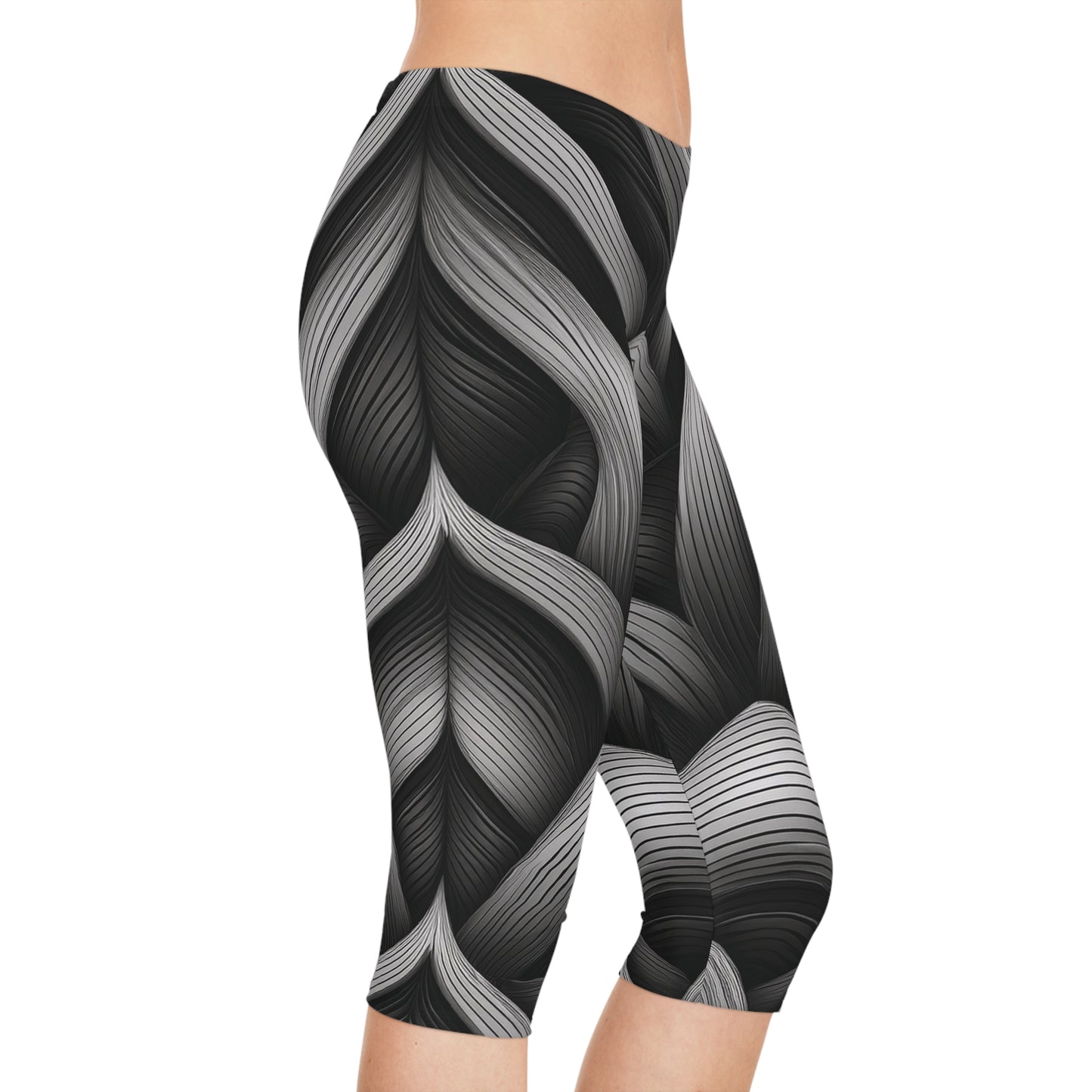 Capri leggings In Black and White