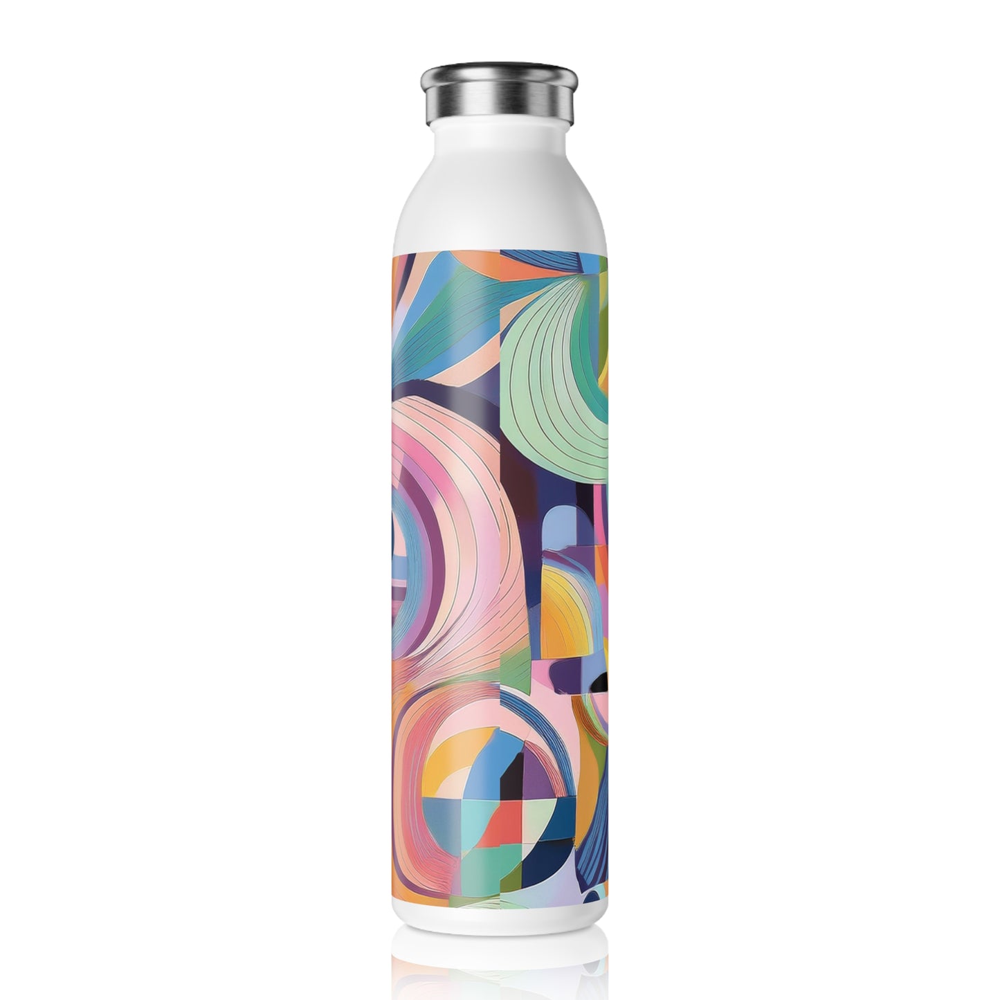 Vibrant Slim Water Bottle - Colorful Design for Active Lifestyles