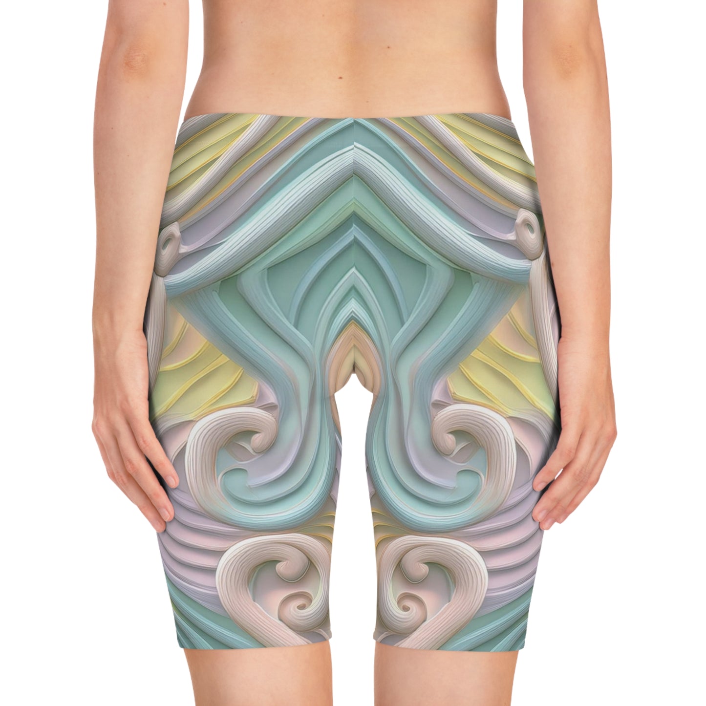 Bike Shorts in Pastel colors - 3d