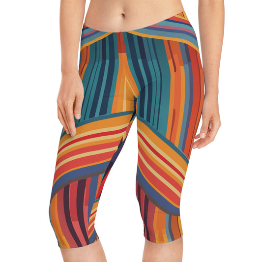 Capri leggings with Abstract print