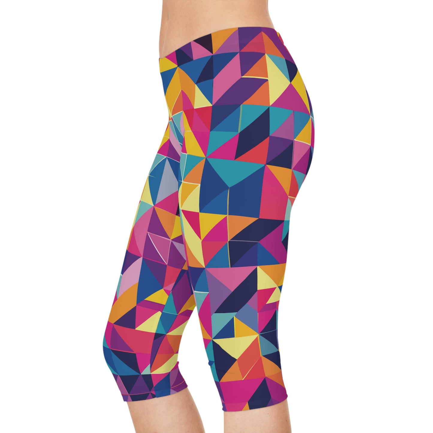 Capri leggings with Abstract print