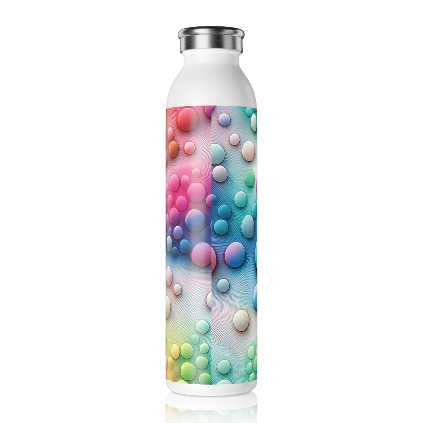 Vibrant Slim Water Bottle - Colorful Design for Active Lifestyles, 20oz