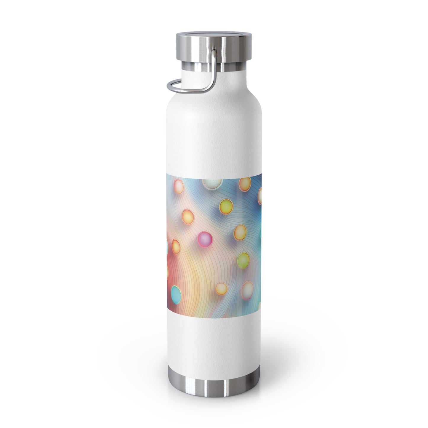 Colorful Copper Insulated Water Bottle - 22oz