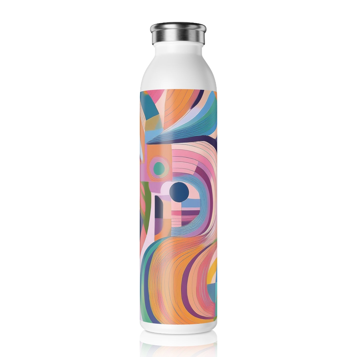 Vibrant Slim Water Bottle - Colorful Design for Active Lifestyles