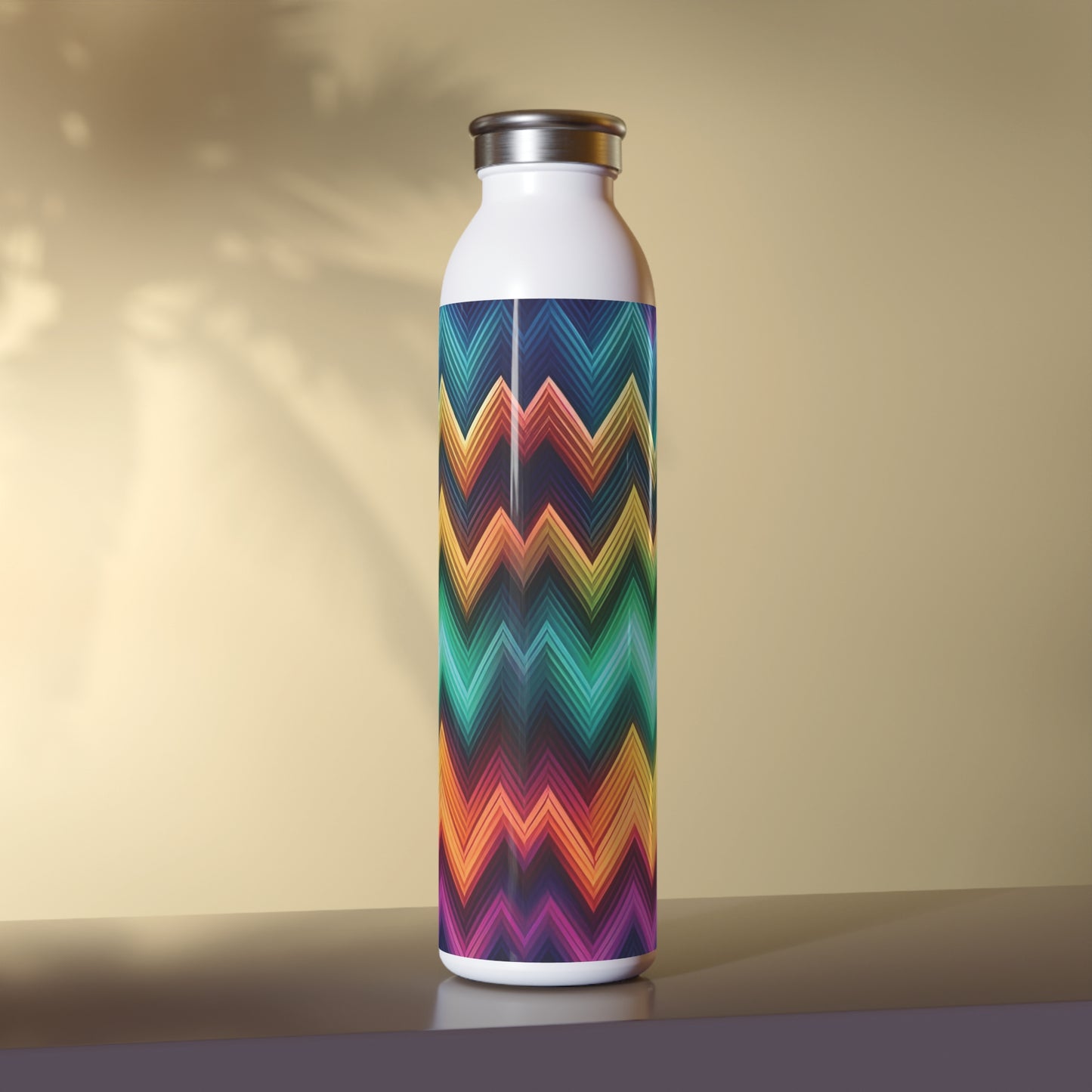 Vibrant Slim Water Bottle - Colorful Design for Active Lifestyles, 20oz