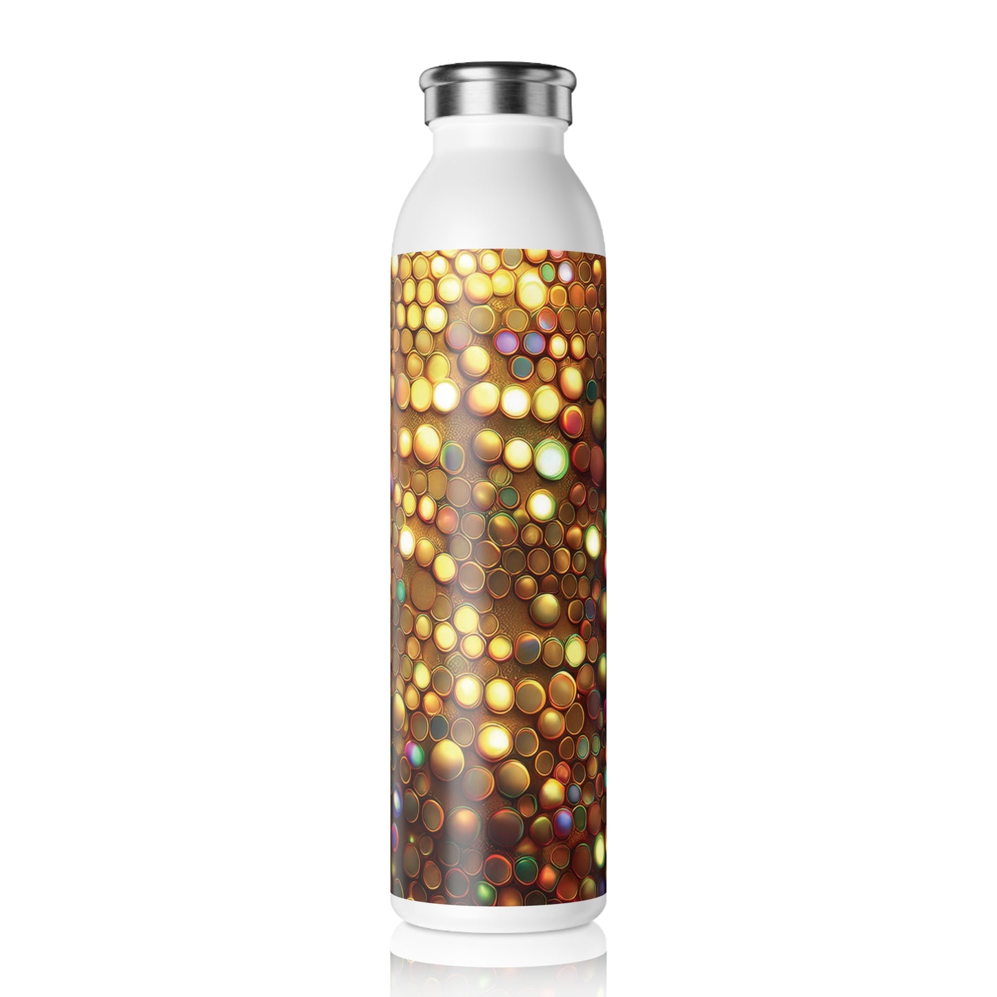 Vibrant Slim Water Bottle - Colorful Design for Active Lifestyles, 20oz