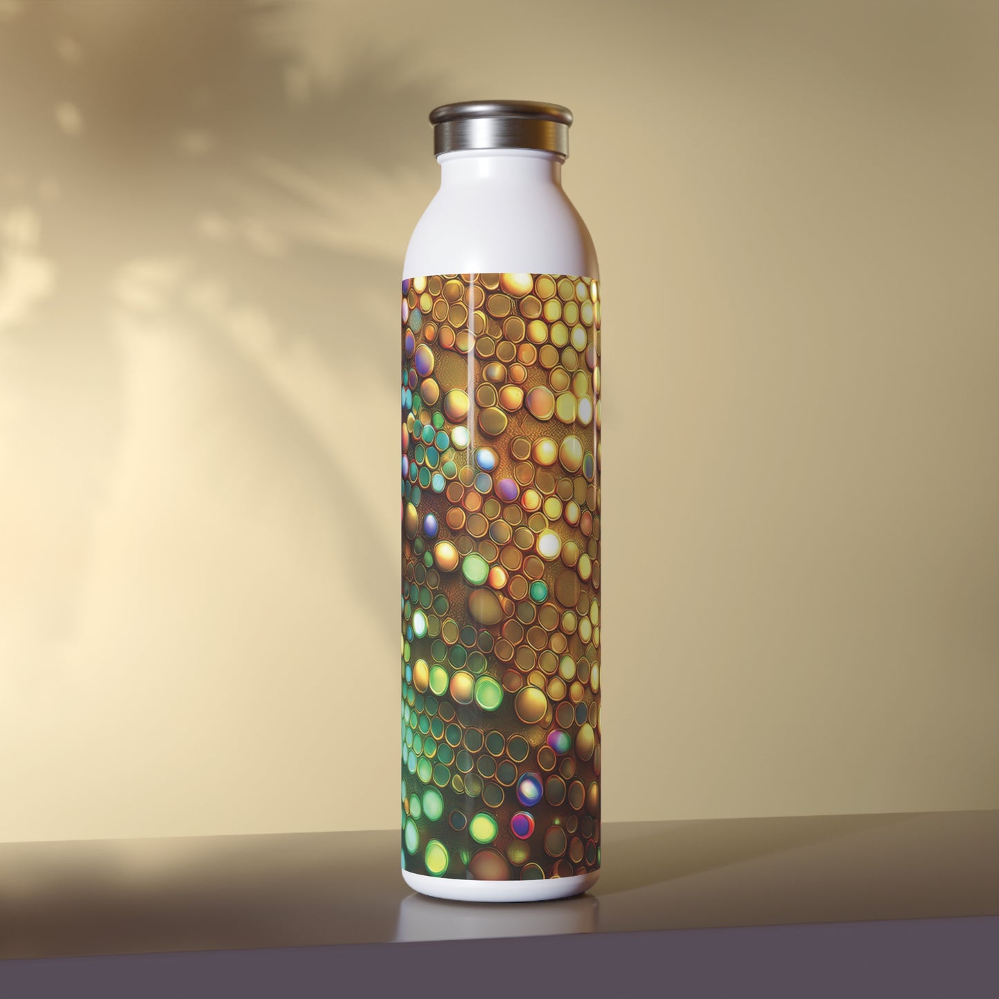 Vibrant Slim Water Bottle - Colorful Design for Active Lifestyles, 20oz