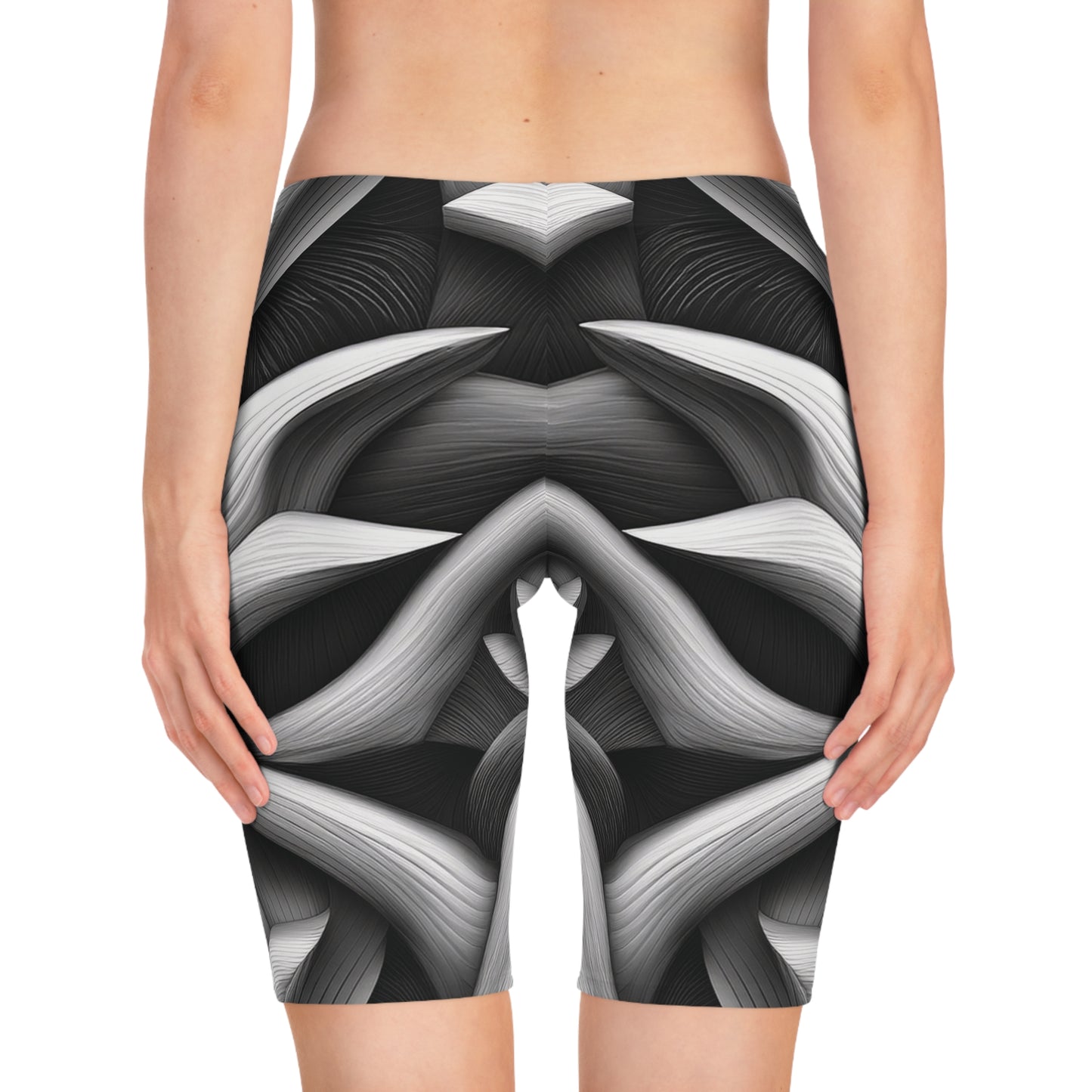 Bike Shorts In Black and White