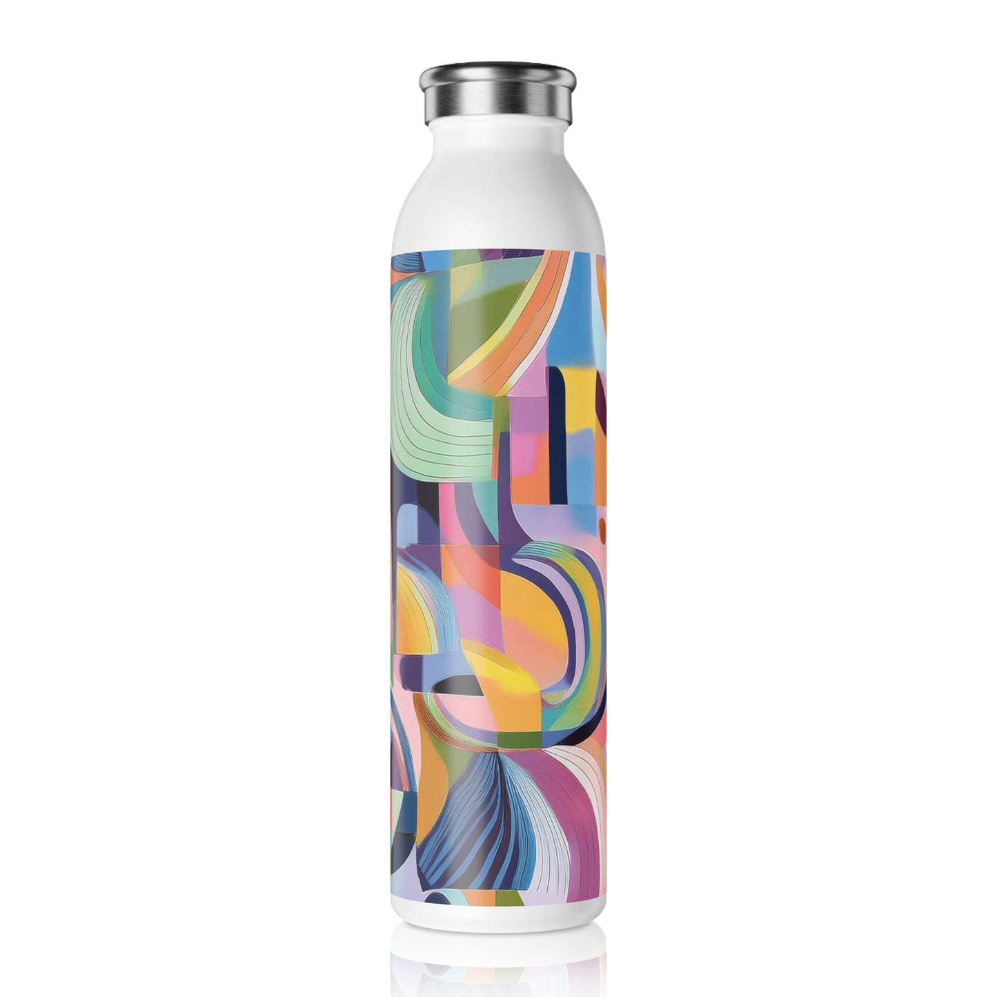 Vibrant Slim Water Bottle - Colorful Design for Active Lifestyles