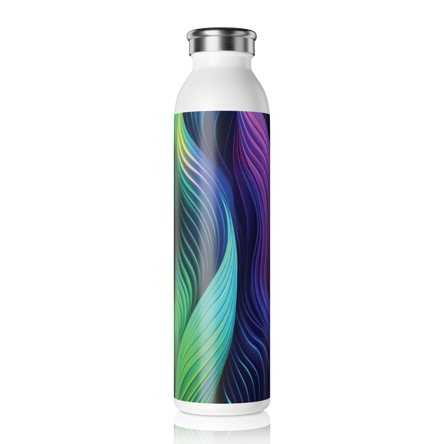 Vibrant Slim Water Bottle - Colorful Design for Active Lifestyles, 20oz