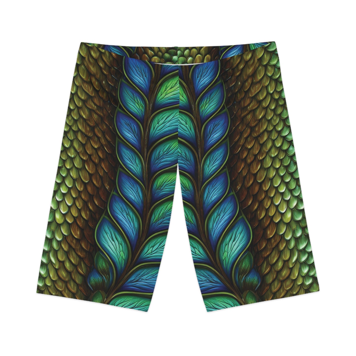 Bikershorts mit Animalprint - Snake