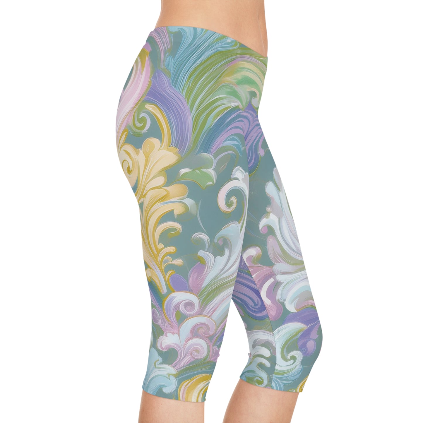 Capri-Leggings in Pastellfarben