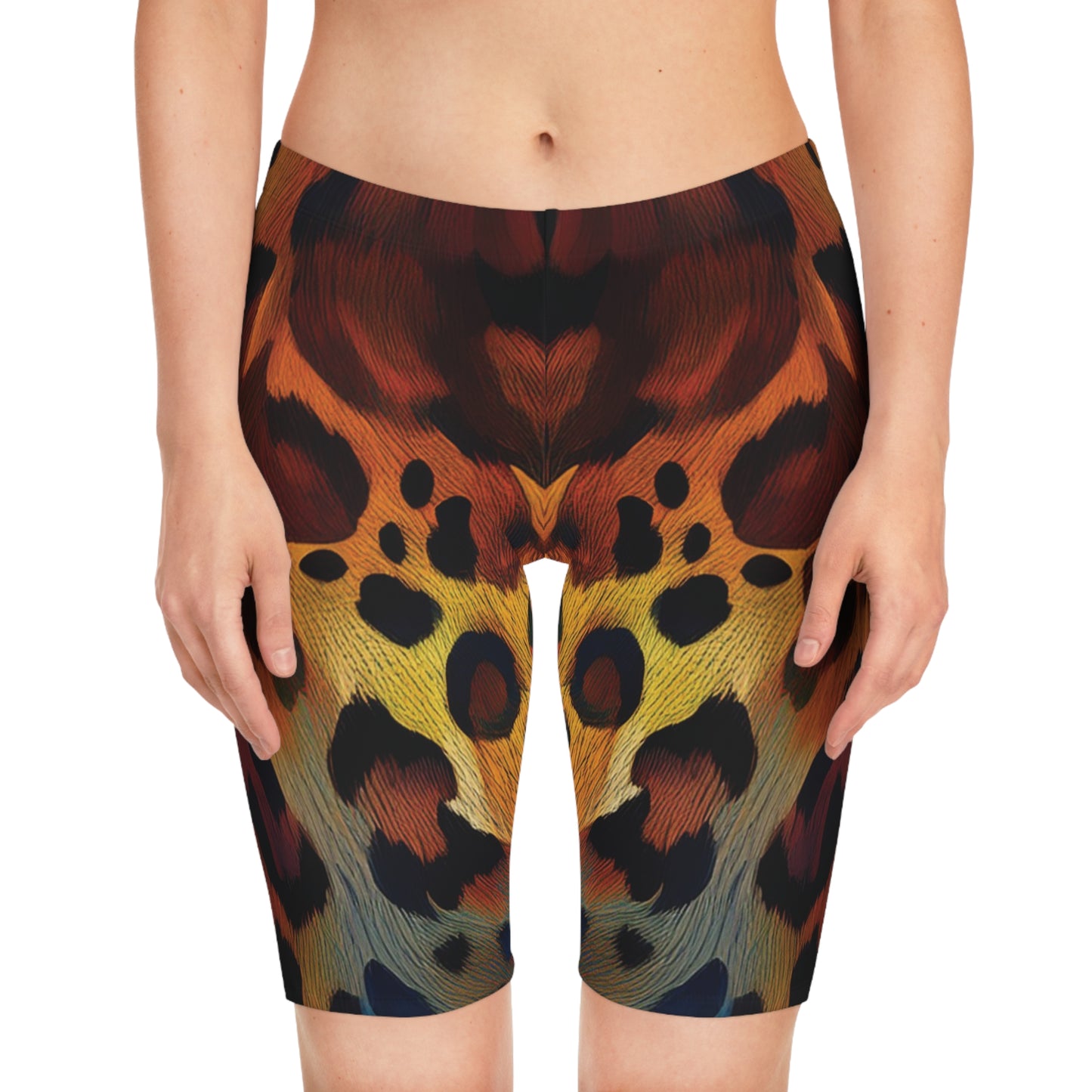 Bike Shorts with Animal prints - Jaguar