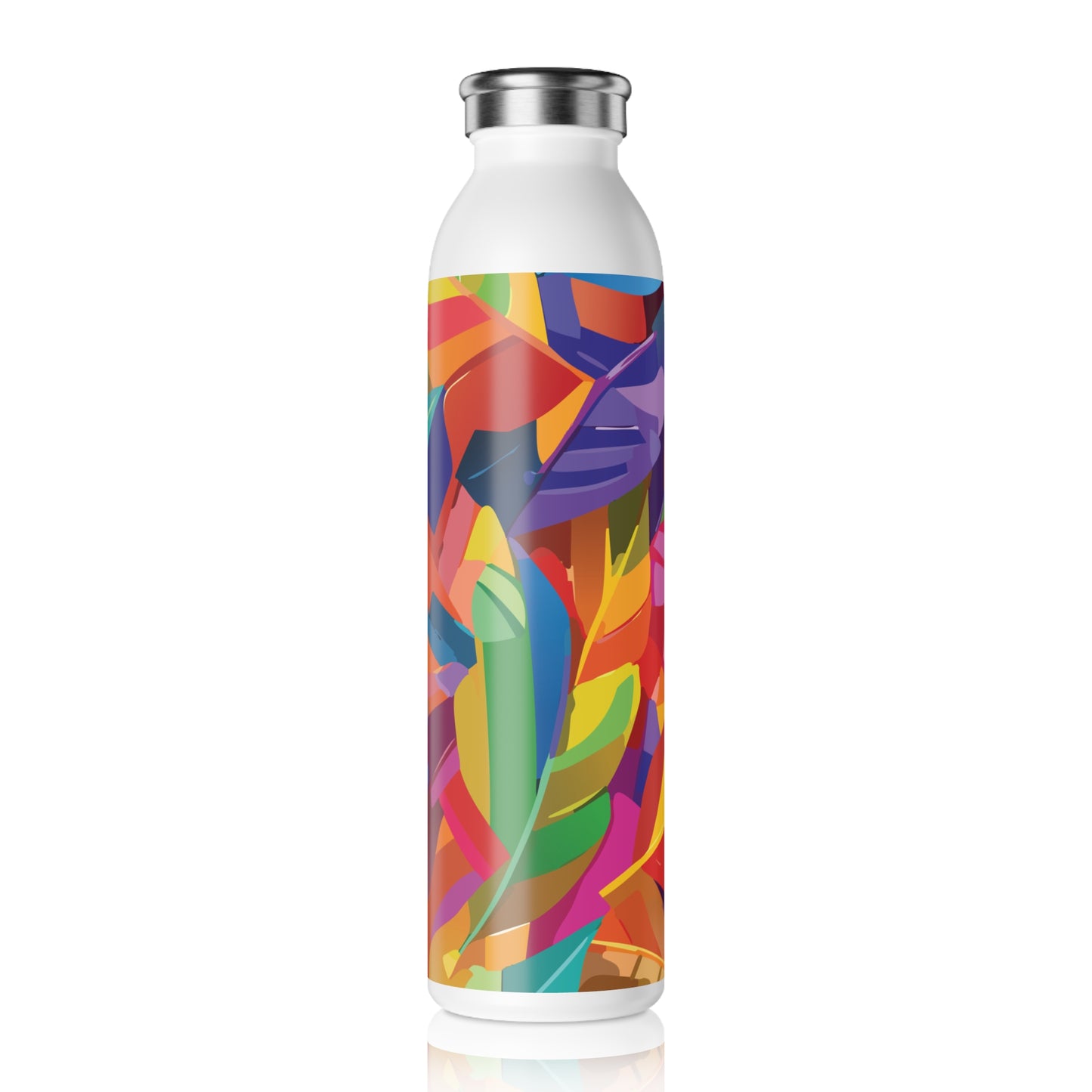 Vibrant Slim Water Bottle - Colorful Design for Active Lifestyles