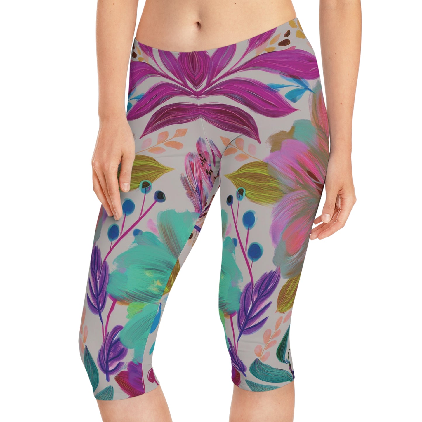 Capri leggings with Floral print