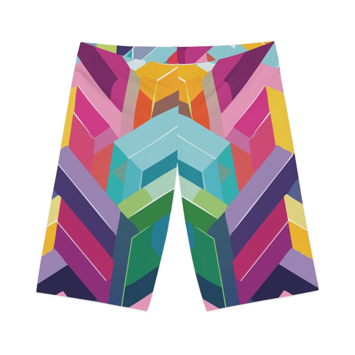 Bike Shorts with Abstract prints