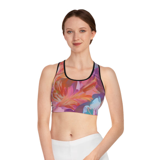 Sports Bra with Abstract prints