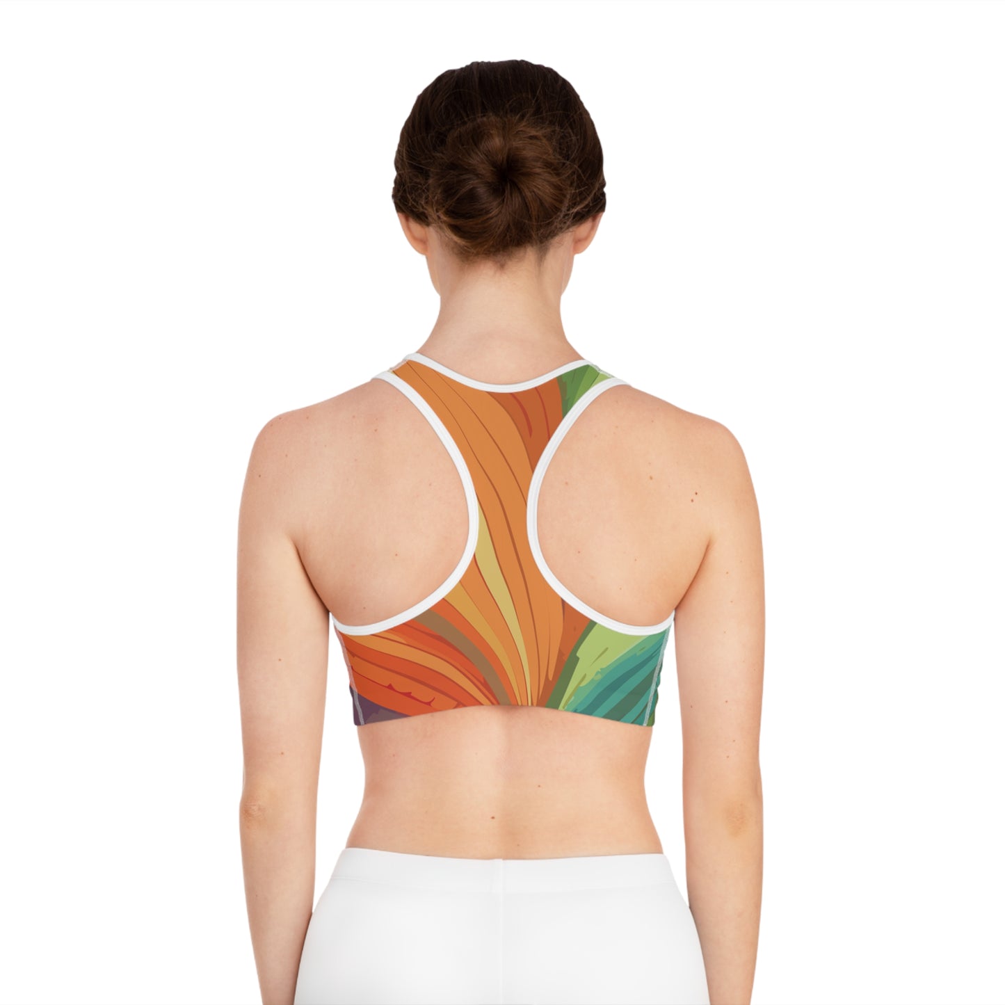 Sports Bra with Abstract prints