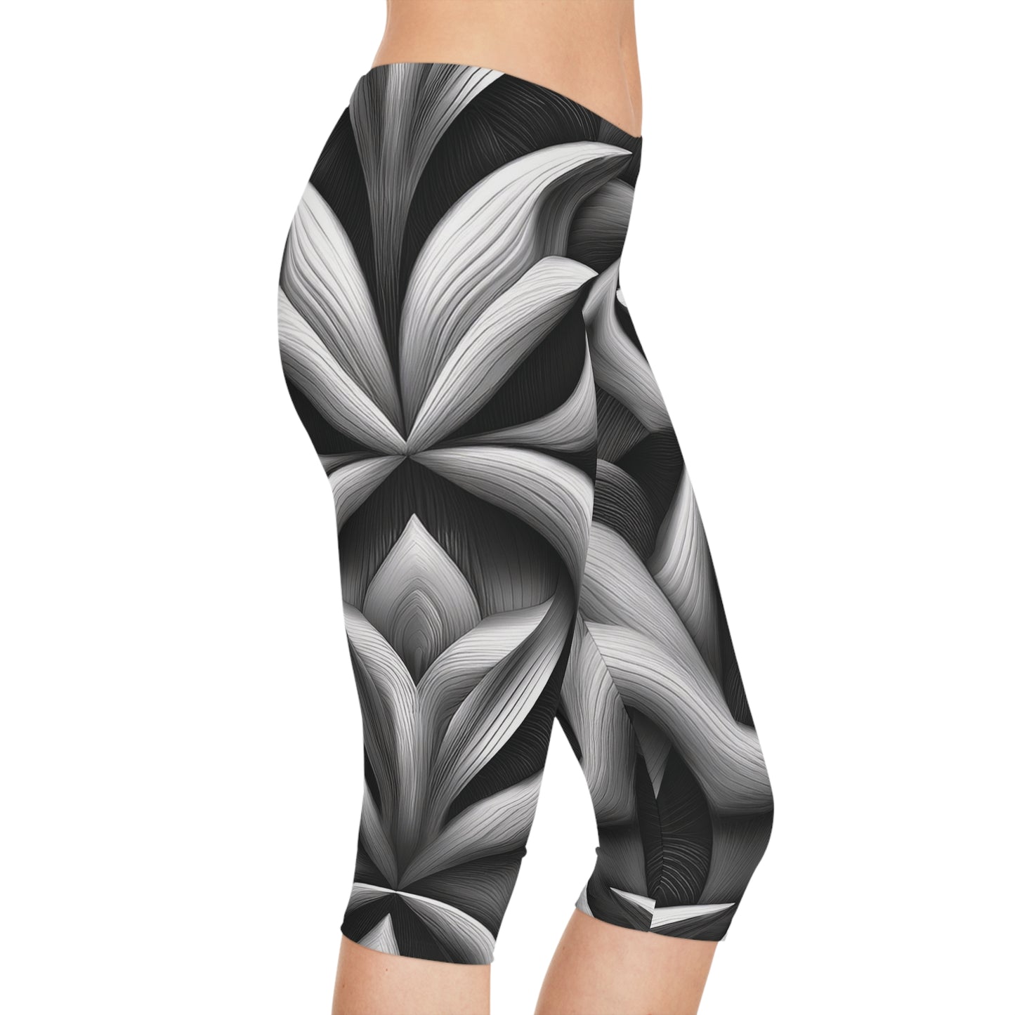 Capri leggings In Black and White