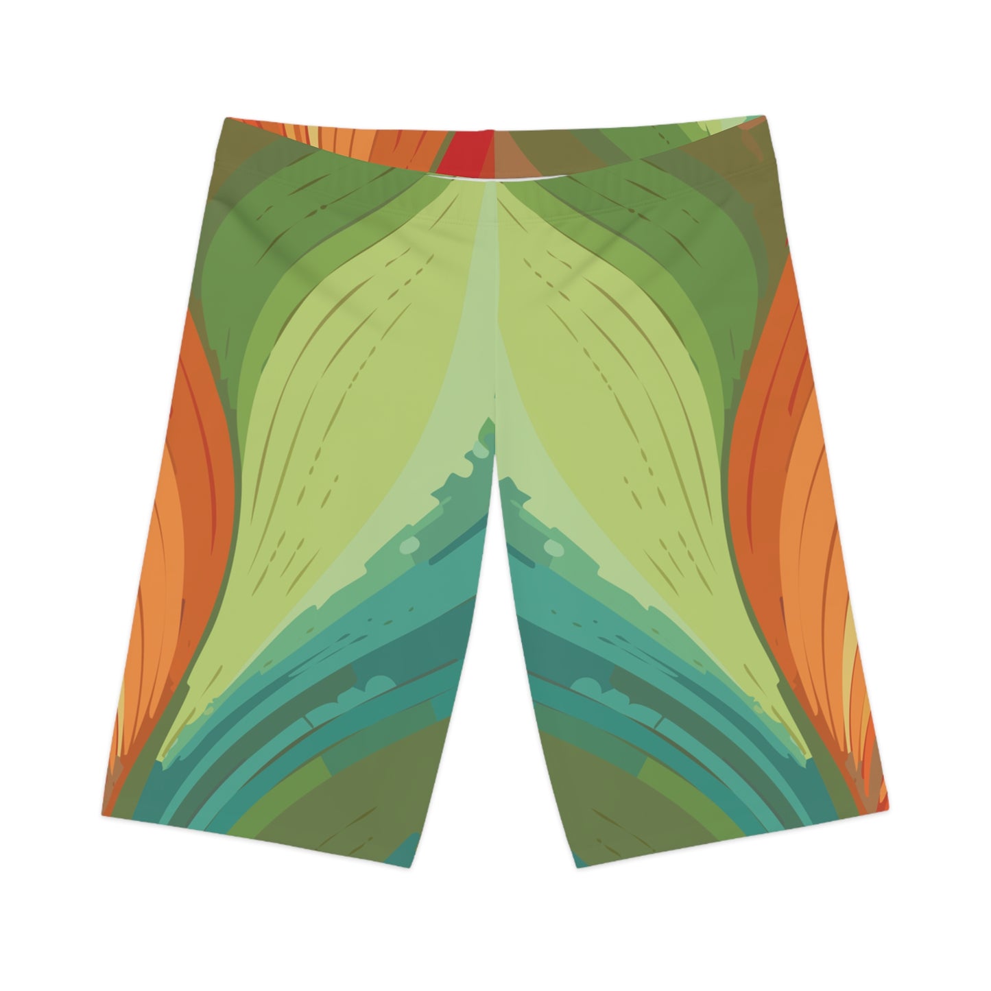 Bike Shorts with Abstract prints