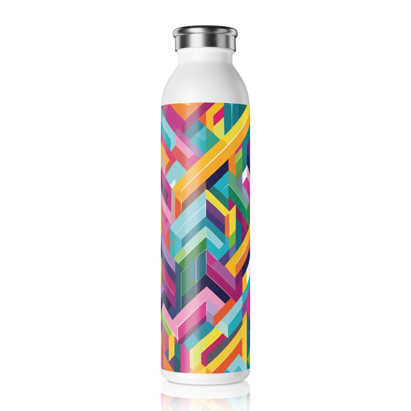 Vibrant Slim Water Bottle - Colorful Design for Active Lifestyles