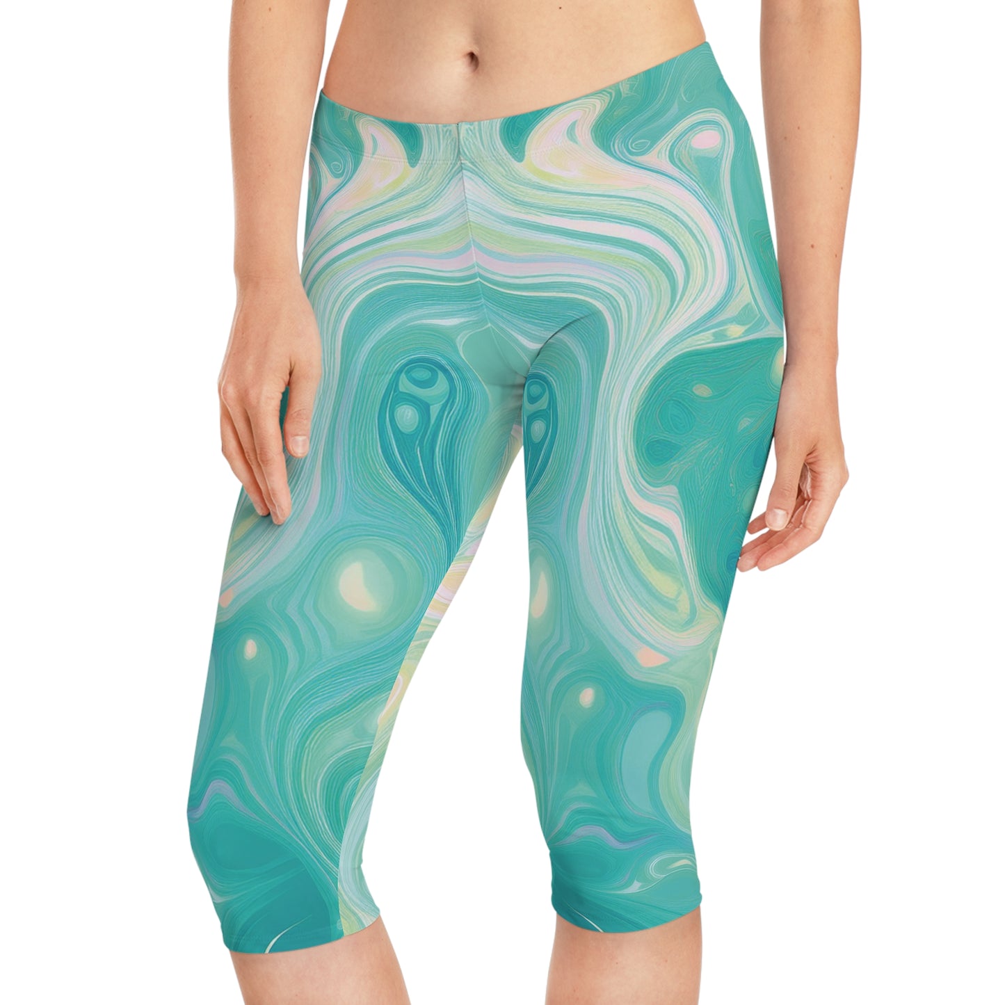 Capri-Leggings in Pastellfarben