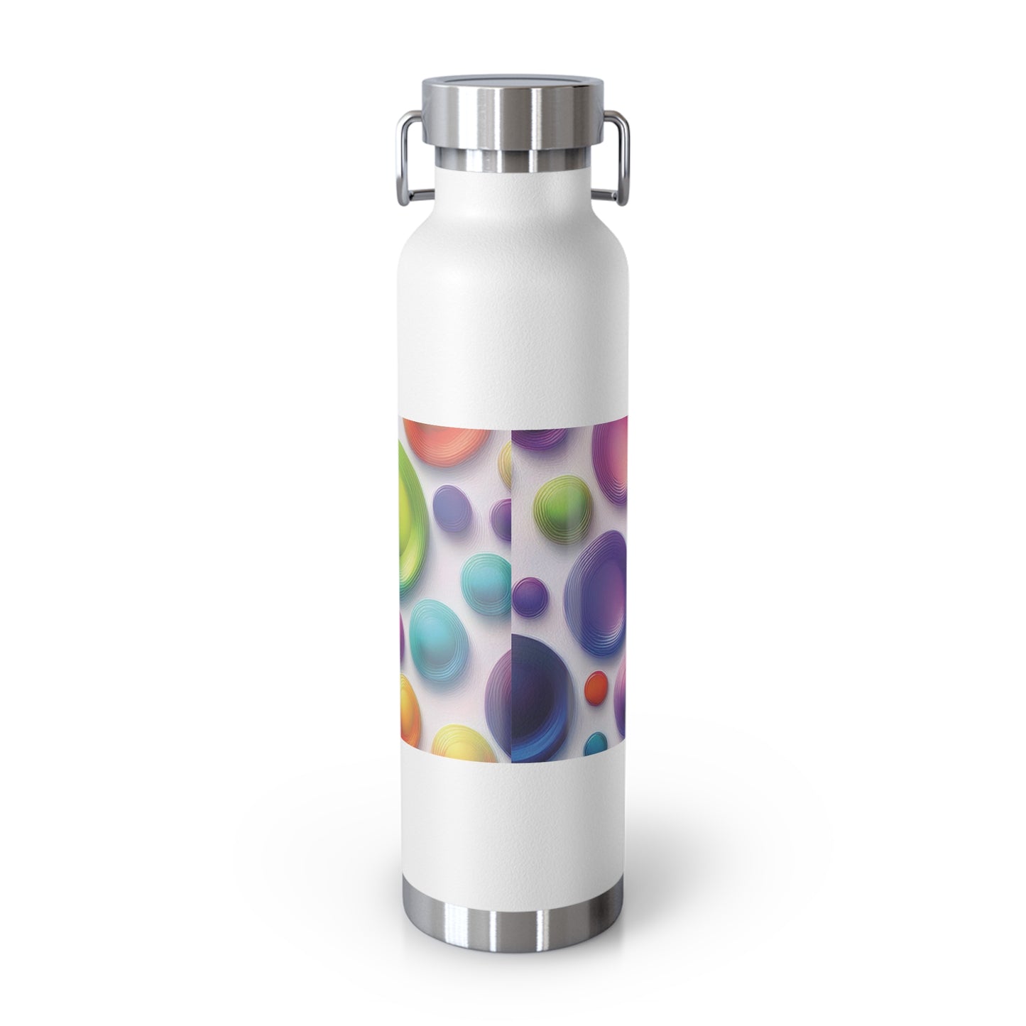 Colorful Copper Insulated Water Bottle - 22oz