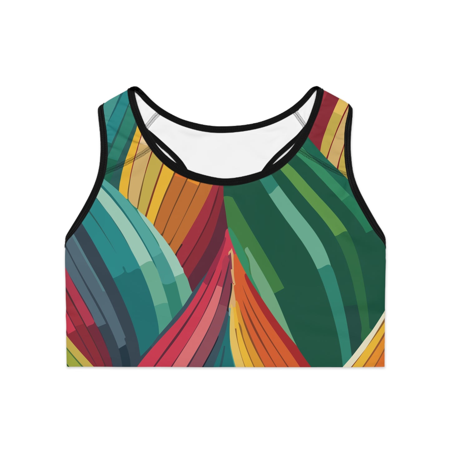 Sports Bra with Abstract prints