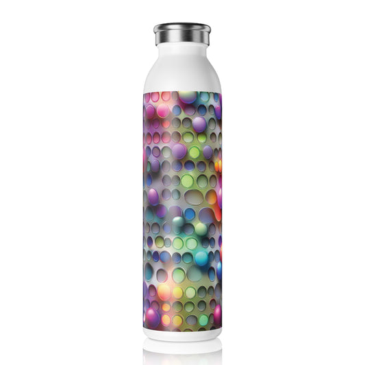 Vibrant Slim Water Bottle - Colorful Design for Active Lifestyles, 20oz