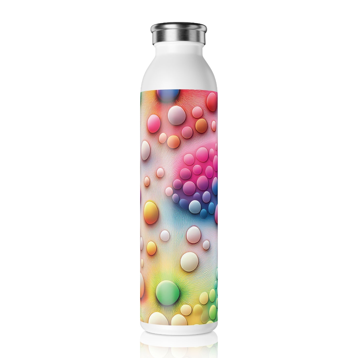 Vibrant Slim Water Bottle - Colorful Design for Active Lifestyles, 20oz