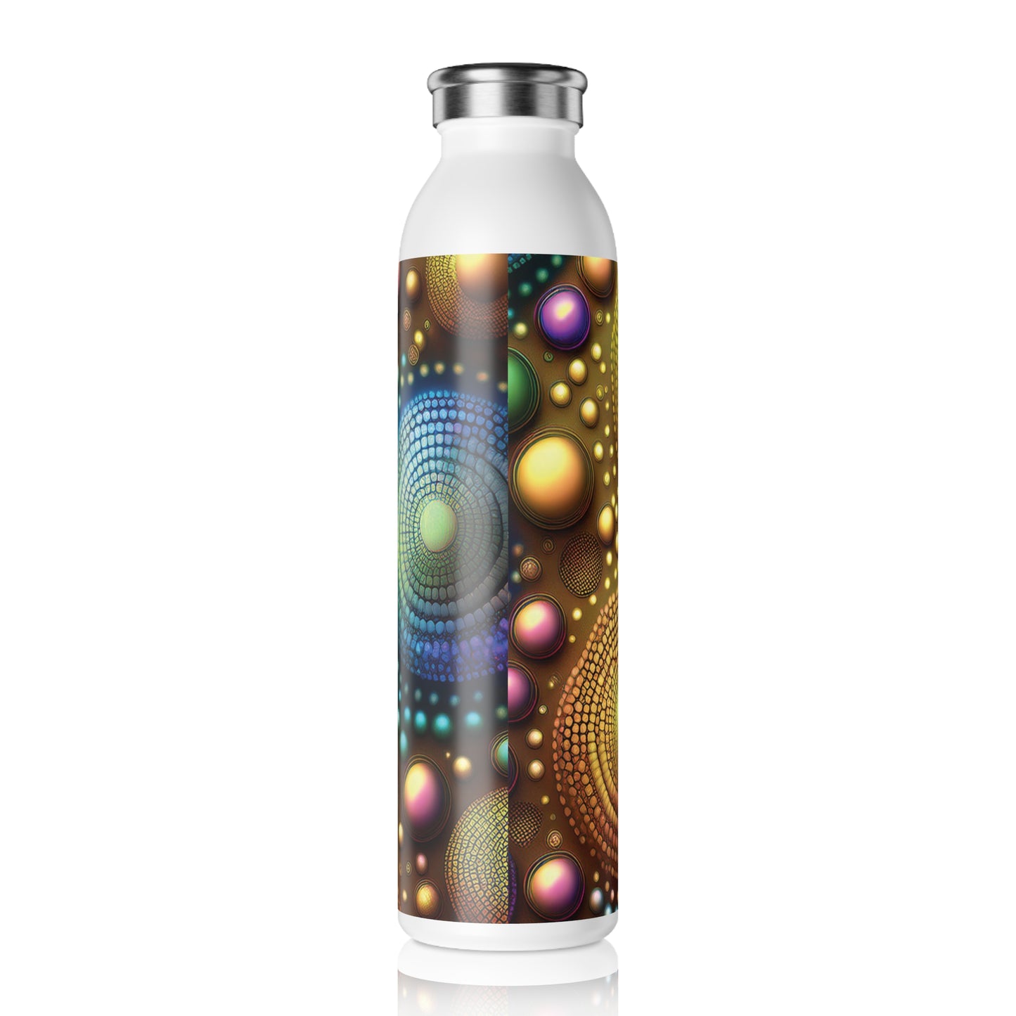 Vibrant Slim Water Bottle - Colorful Design for Active Lifestyles, 20oz