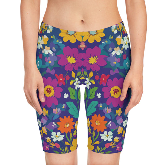 Bike Shorts with Floral prints