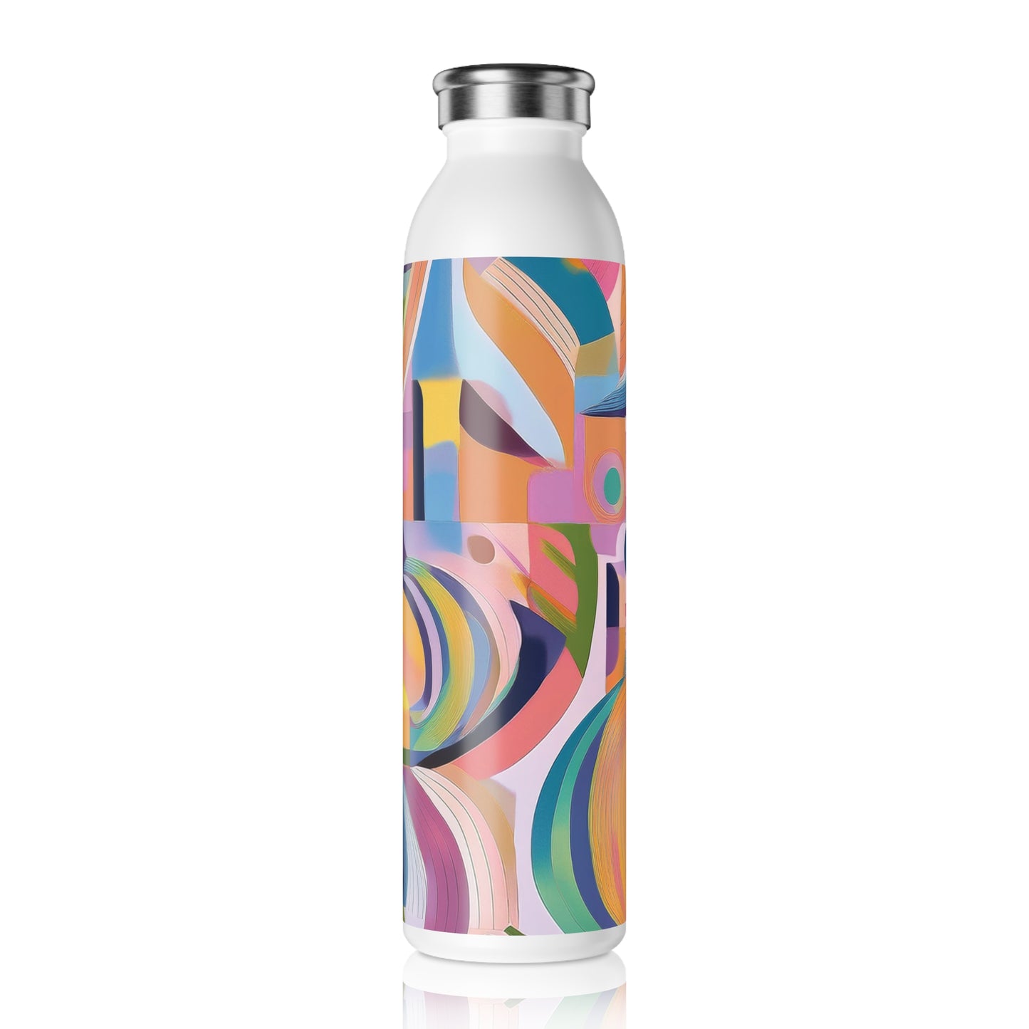 Vibrant Slim Water Bottle - Colorful Design for Active Lifestyles