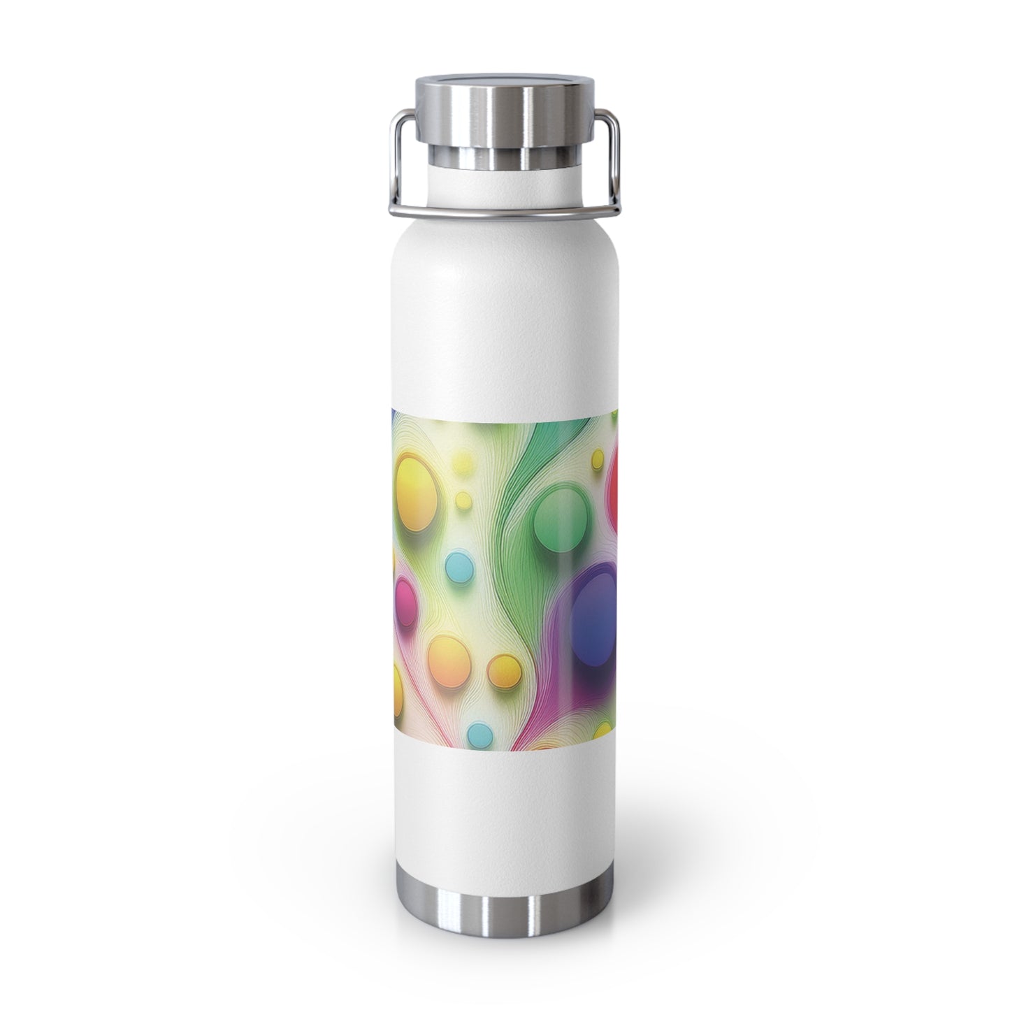 Colorful Copper Insulated Water Bottle - 22oz