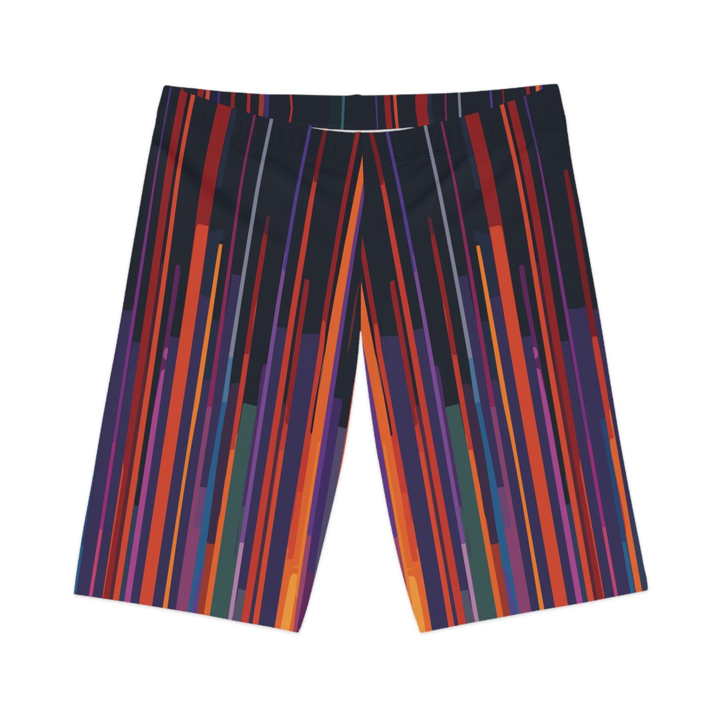 Bike Shorts with Stripes and Lines