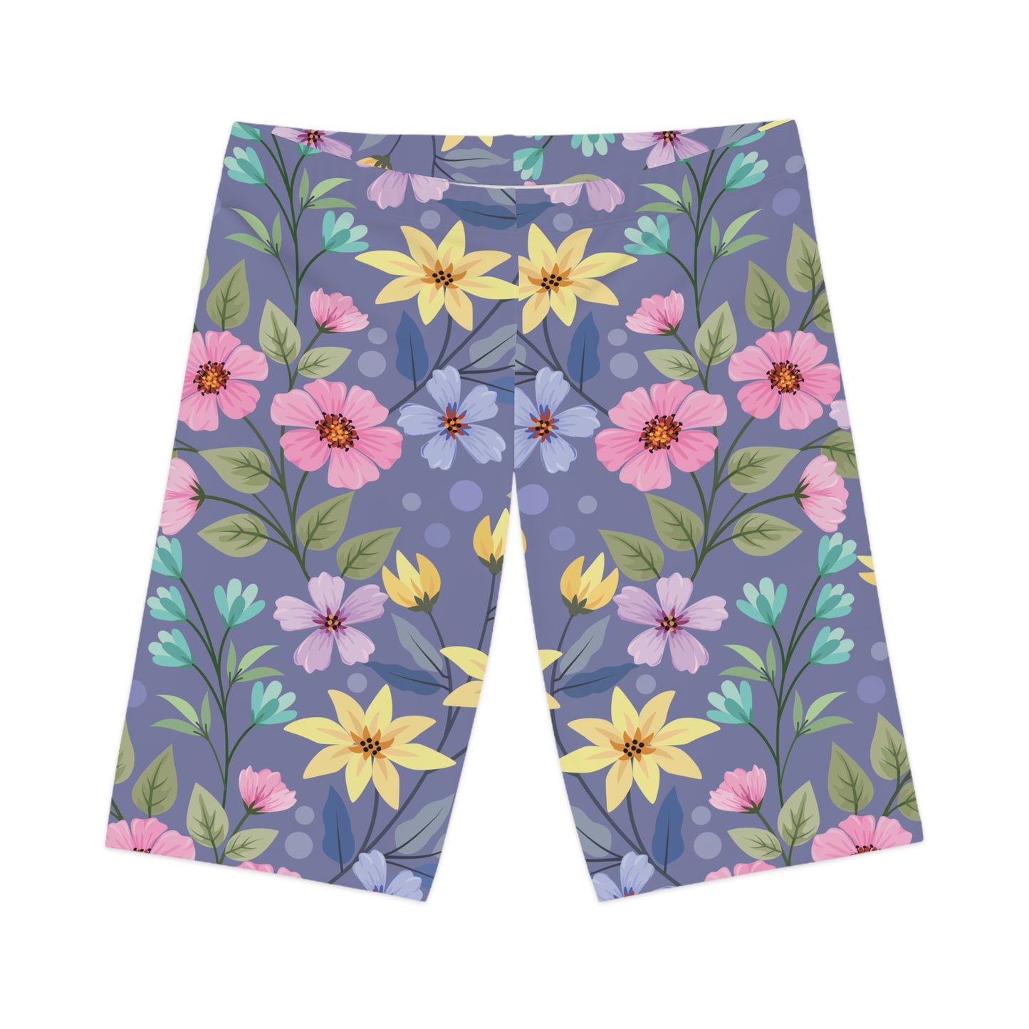 Short cycliste à imprimé floral